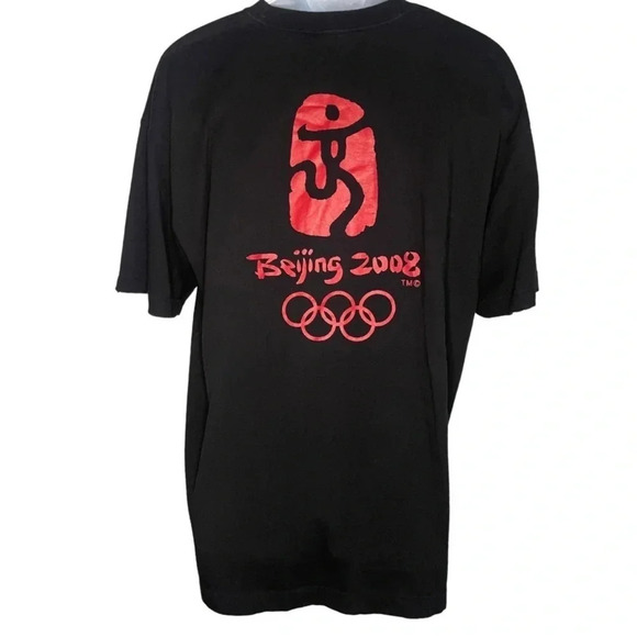 Vintage Beijing 2008 Olympics Men's T-Shirt | Two-Sided Design | Short Sleeve - Picture 5 of 6